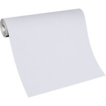 BRICOFLOR Papier Peint sans raccord gris clair Papier Peint uni gris clair Tapisserie intissée pour salle de bain, couloir & plus