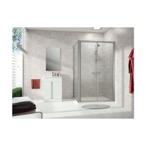 Hüppe - Panel lateral Alpha 2, 1000x1900mm, totalmente enmarcado,