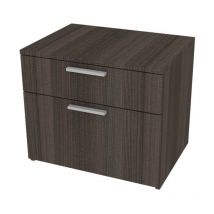 809CZ - Cassettiera cameretta-ufficio l 60 e 2 cassetti h.16, e h. 32 con guide a chiusura rallentata 60x45x51,8 (LxPxH) - Olmo jerez scuro
