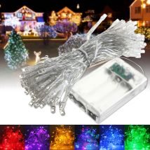 80LED Batteries Alimenté Noel Fête De Mariage Chaîne Fée Lumière Clignotant / Lampe Lampe Ampoule Décoration De Noel En Plein Air Vacances 4.5V Blanc