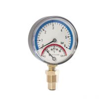 Ottone - 80mm 2.5bar 120C thermomètre à entrée latérale 1/2' Inch