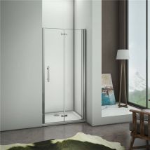 100x195cm Duschkabine Duschabtrennung Nischentür Schwingtür Falttür,6mm nano Glas