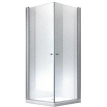 Glaszentrum Hagen - 80x80x195cm Cabine de douche Zeus - sans bac de douche - Transparent