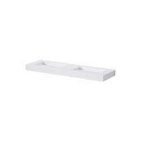 Steinberg Armaturen - Steinberg Serie 444 Lavabo doble suspendido, 1500x460x100mm,
