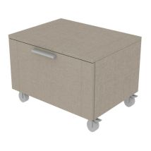 Mobilfino Camerette - 820C - Commode l 60 chambre-bureau à roulettes et 1 tiroir h.32, avec glissières à fermeture lente 60x45x44 (LxlxH) - Effet