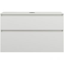 Burgbad - Lin20 mueble bajo para lavabo con consola, 2 extraíbles,