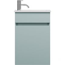 Burgbad - Lin20 Lavabo bajo para lavabo Blanco brillante con mueble