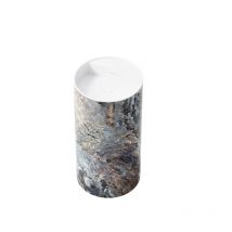Steinberg – Standwaschtisch 540 – Bodenstehend – Rund – SOLID Surface – 455 x 455 x 900 mm