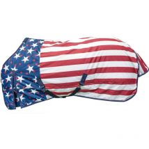 125 cm, Drapeau de l'Amérique: Couverture pour cheval Niagara couleurs américaines imperméable et respirante 300g pour la pluie et le froid