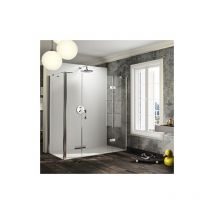 Hüppe - Puerta pivotante Solva, segmento fijo, panel lateral,