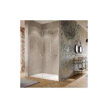 Hüppe - Puerta pivotante Solva, con panel lateral, en hueco,