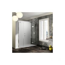 Puerta pivotante HÜPPE Solva, segmento fijo, panel lateral, en