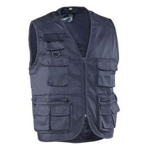 Chaleco fisherman, azul marino, talla m