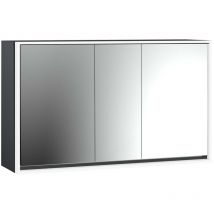 Emco - Armario con espejo iluminado loft, 1400mm, 3 puertas, modelo