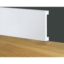 84ml bancale di Battiscopa squadrato bianco Passacavo 100x13x2000mm in polimeri