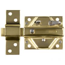 85 mm goldenes Griffschloss mit Schlüssel – gehärteter Stahl – 5-Punkt-Sicherheitsschlüssel – einfach zu installieren – ideal für Eingangstüren