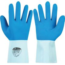8503 Taskmaste Blue Latex Gloves - Size 9 - Blue - Polyco