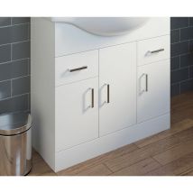 850mm Floorstanding Bathroom Vanity Unit only - basin & tap not included