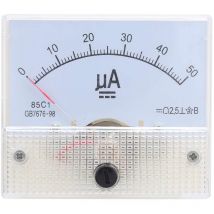 Ej.life - 85C1 Analog Current Panel Meter DC0-50UA Zeiger Amp Amperemeter Messgerät für Elektrische Geräte für elektrische Geräte und elektrische