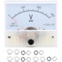 Qiyao - 85C1 Analoges Voltmeter, Gleichspannungsmesser, Voltmeter, Gleichspannungsmesser 0-450V