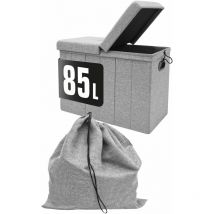 Dunedesign - 85l Cesto Ropa Sucia con Tapa & Saco Ropa Sucia - 62x31 Canasta con Asiento