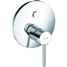 Kludi – Mezclador monomando empotrado Bozz para ducha y bañera – Caudal 29 l/min, Diámetro roseta 170 mm – Acabado cromo