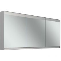 Schneider - Armario con espejo filo hcl, empotrado, regleta de luz