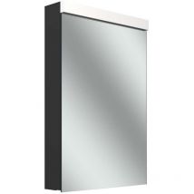 Schneider - Armario con espejo low plus led, 1 puerta 50cm, tope