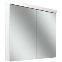 Schneider - Armario con espejo low plus led, 2 puertas 45/45cm,