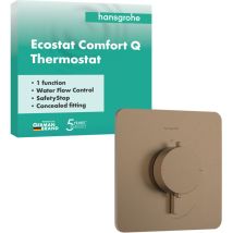 Hansgrohe - Ecostat Comfort Q - Mitigeur Thermostatique À Encastrer, Bronze Brossé 33712140