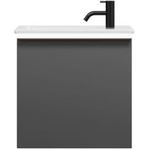 Burgbad - Eqio Slim lavabo de cerámica con mueble bajo para lavabo