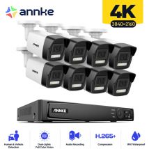 8CH nvr Kit di videosorveglianza Telecamere 8×8MP Avvisi di movimento a doppia luce intelligente Sistema di sorveglianza con telecamera di sicurezza
