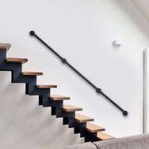 8FT intérieur mur Main Courante Balustrade étape pied courante industrielle main courante escaliers