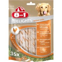 Sacchetto di 35 bastoncini per cani ripieni di pollo Delights