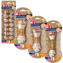 6 Ossa Triple Flavour Taglia S Con Triplo Gusto Pollo Manzo Maiale - Offerta Risparmio 6 Confezioni Da 1 Osso Ciascuna