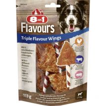 Flavours Kaustange Triple Flavour Wings 113 g Hundeleckerlis - 8in1