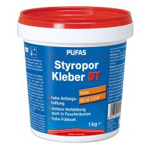 Styroporkleber und Renoviervlies Kleber 1kg 1101000 - Pufas