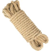 8MM Corde de Jute Corde Chanvre Solide,Ficelle pour Les Applications de Décoration Bricolage et de Jardinage(10 Mètres)
