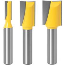 8mm Fraises Droites Router Bit Fraise à Bois Motif de Garniture Routeur Bits Embout à Pointe de Fraise en Carbure Outil de Travail du Bois 3 Pièces