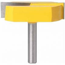 8mm Router Bit, Bottom Cleaning Surface Planing Cutter, T-Track T-Slot Router Bits, 8x57mm Bottom, Yellow Blade