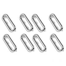 8PCS Évier trop-plein anneau trop-plein trou argent cuisine salle de bain bassin garniture trop-plein vidange couvercle trop-plein anneau