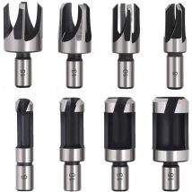 Osqi - 8PCS hss Wood Plug Cutter Wood Cutting Tool Plug Drill Bits Wood Plug Cutter Drill Bits 6mm/10mm/13mm/16mm