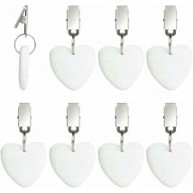 8Pcs Poids de Nappe avec Clips,Pince à Nappe en Marbre Poids pour Nappe avec Pinces Poids pour Nappes Décoratifs Kit de Poids de Nappe pour