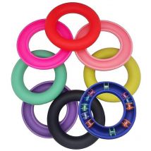 Lot de 8 supports ronds pour anneaux de bobine en silicone pour rangement d'outils en métal et de couture