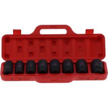 8PCS Steckschlüssel-Satz, HighTorque, 6Point Impact Deep Chrome Vanadium Steel Automative Tool(British System ) - Lycxames