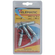 Cf Elematic blister tassello T61/GM9 gancio medio 4 pz