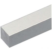 8PZ profilo per fai da te quadro pieno mm 10 x 10 - mt 1 colore argento