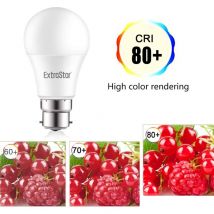 8W led A60 Ball Bulb B22 Daylight 6500K (Pack of 6)