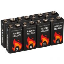 401005-8 9 v Block-Batterie Alkali-Mangan 9 v 8 St. - Absina