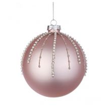 8x Boule Vt Feu d'Artifice Rose D100
